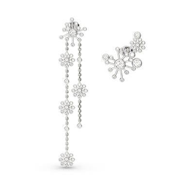 Jeulia Dandelion Mismatched Earrings