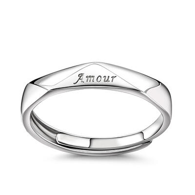 Jeulia Anillo De Plata Esterlina Grabada Para Hombre