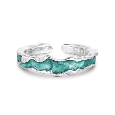 Jeulia "Aurora Impression" Offenes Design Sterling Silber Damenarmband