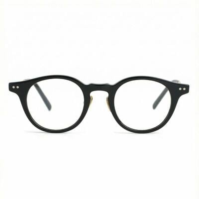 Young Black Round Glasses