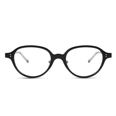 Nicholas Schwarze Ovale Brille