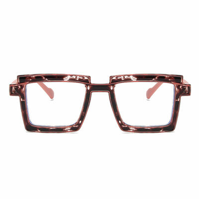 Flossie Brown Square Glasses