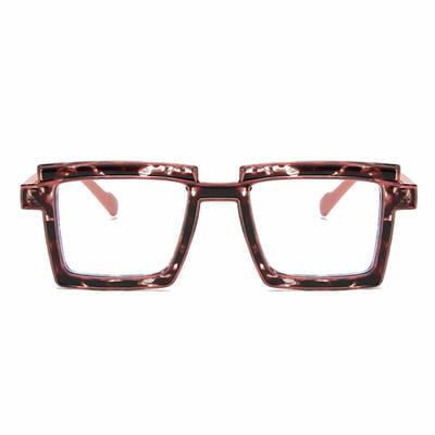 Flossie Brown Square Glasses