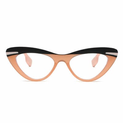Emma Orange Cat Eye Glasses