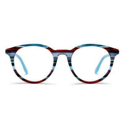 Jolie Blaue Runde Brille