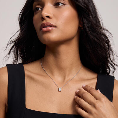 "Sober" Radiant Cut Necklace
