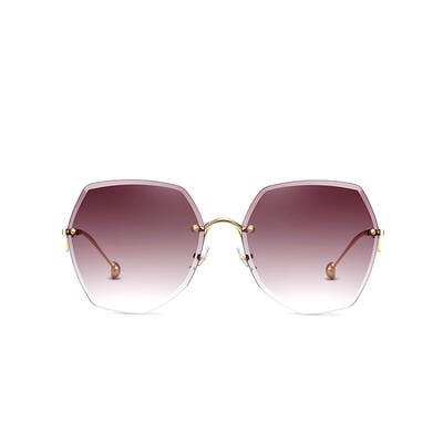 Impression Red Geometric Sunglasses