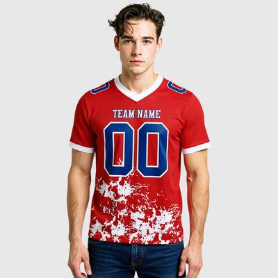 Custom Splash Football Jersey Glow-in-the-Dark Drips & Breathable Mesh