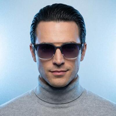 Ward Black Aviator Sunglasses