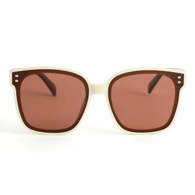 Eudora White Square Sunglasses