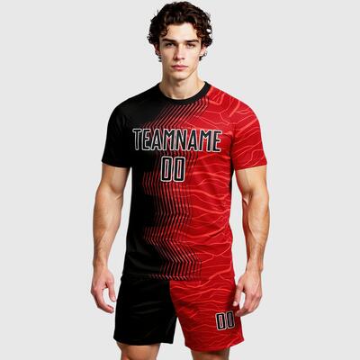 サッカー ユニフォーム グラデーション 昇華プリント チーム名 ネーム 背番号 胸番号入り ロゴ オーダーメイド可能