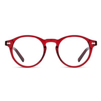 Cumberland Lunettes Rondes Rouges