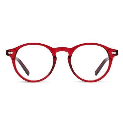 Cumberland Lunettes Rondes Rouges