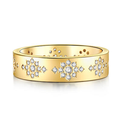 Jeulia Anillo de Mujer de Plata de Ley con Diseño Geométrico