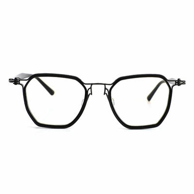 Elizabet Black Geometric Glasses