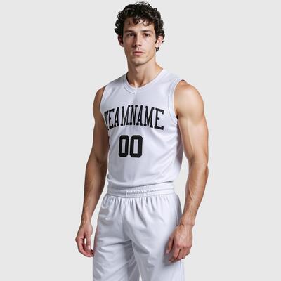 Custom Round Neck Simple Suit Basketball Jersey for Men/Women - Adjustable Fit Design