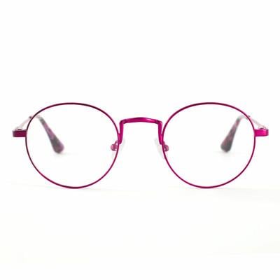 Vogt Pink Round Glasses