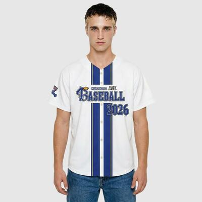 Custom Yokohama Inspired White Baseball Jersey – Personalized Name & Number