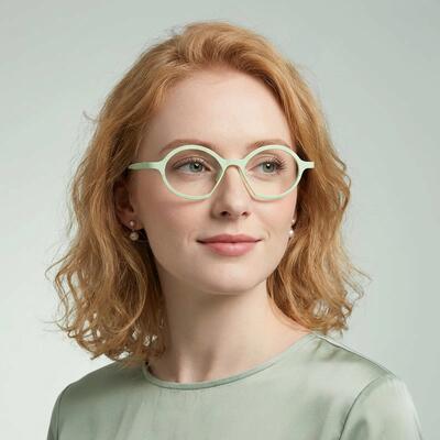 Noel Grüne Runde Brille