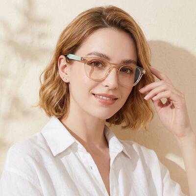 Bella Lunettes Carrées Champagne