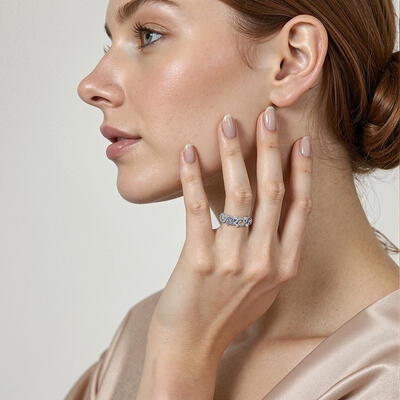 "Pure Night" Classic Wedding Ring