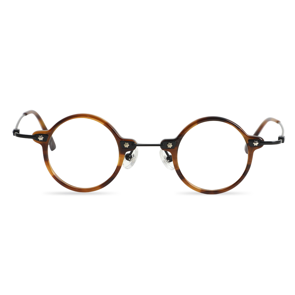 Clarep Braune Runde Brille