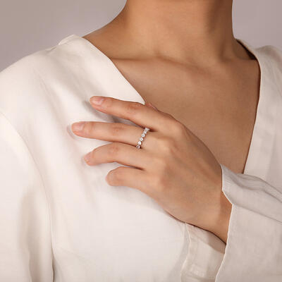 "L'amour brille dans tes yeux" Bague de mariage éternité