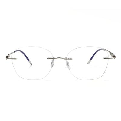 Elva Gray Square Glasses