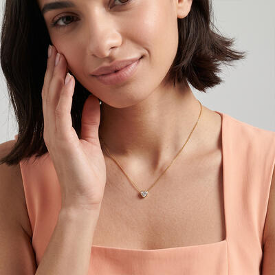 "Kept" Heart Cut Necklace