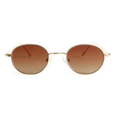 Hodge Gold Oval Sunglasses