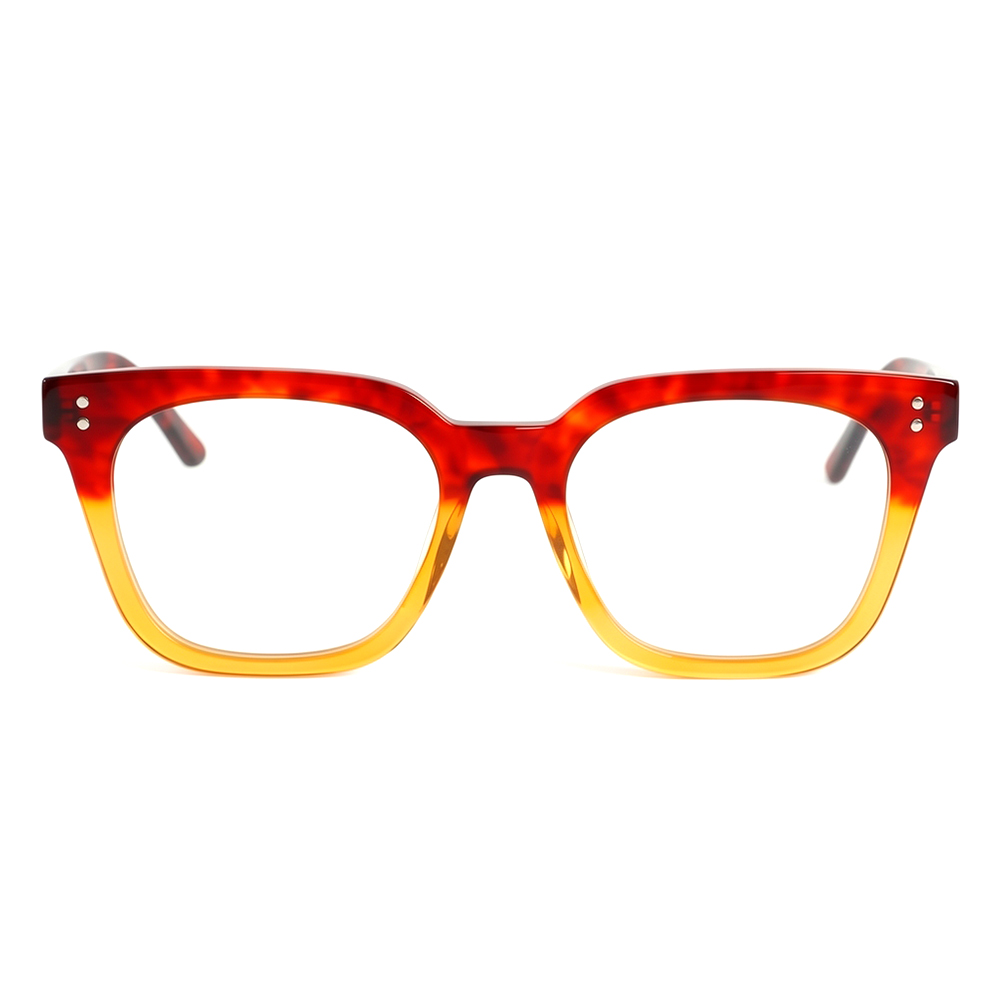 Claire Orange Square Glasses