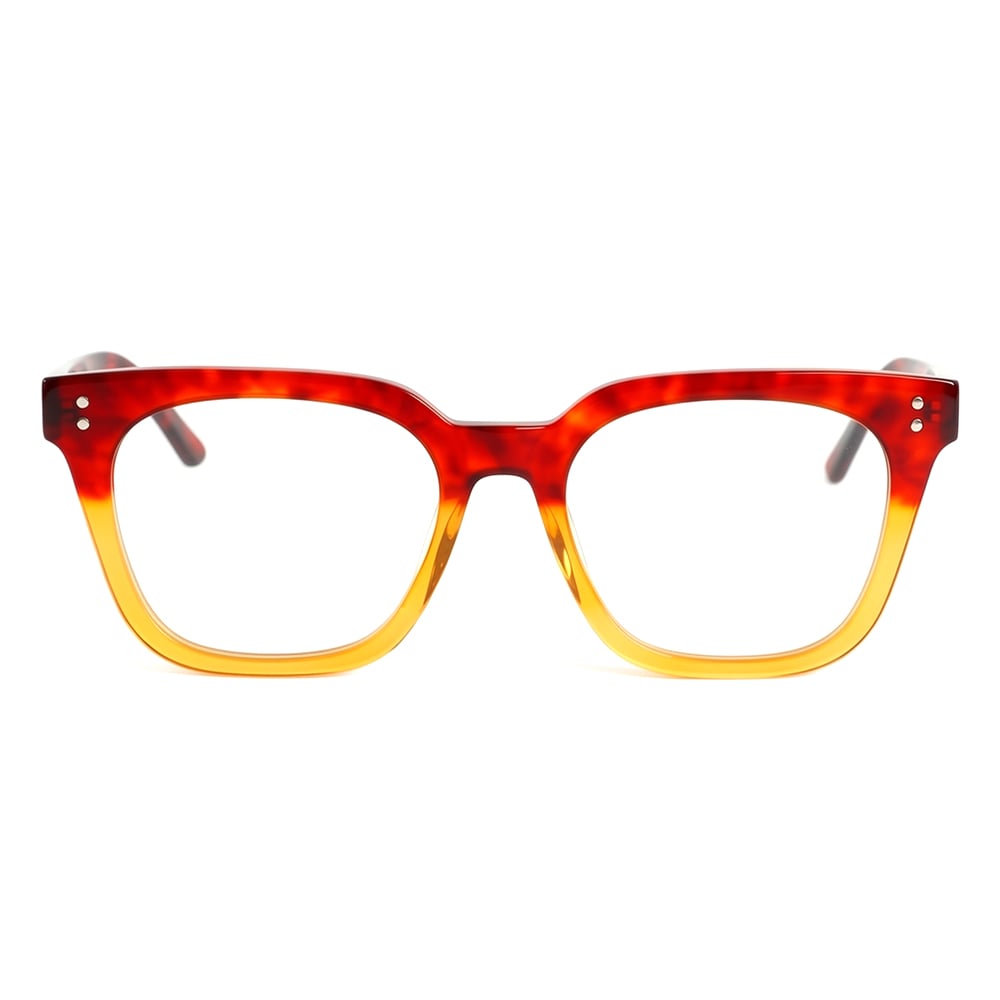 Claire Orange Square Glasses