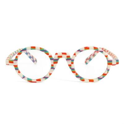 Olivia Mehrfarbige Runde Brille
