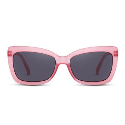 Jeulia "Space Race" Rectangle Pink/Grey Unisex Sunglasses