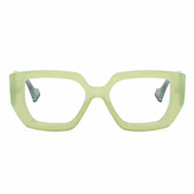 Ceolin Green Rectangle Glasses