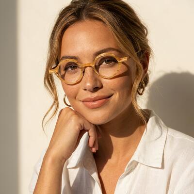 Payne Lunettes Géométriques Orange