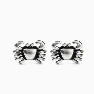 Jeulia "Feisty Crab" Sterling Silver Earrings