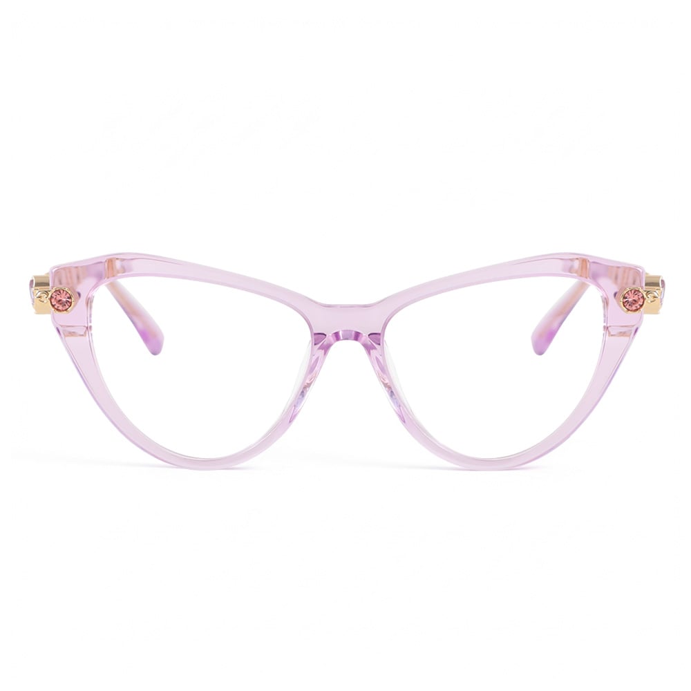 Adrienne Purple Cat Eye Glasses