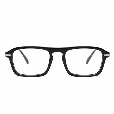 Wagne Black Aviator Glasses