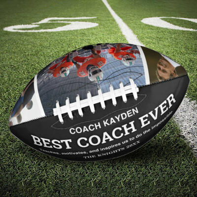 オーダーメイド アメリカンフットボール チーム名前入り コーチ写真入り オリジナル プレゼント