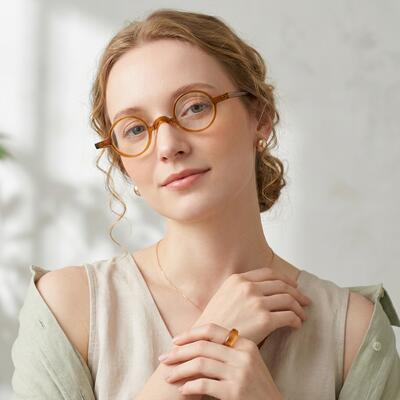 Barnes Braune Runde Brille