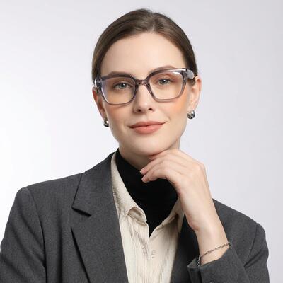 Stevenson Gray Cat Eye Glasses