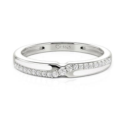 Jeulia Minimalist Twisted Wedding Band for Women