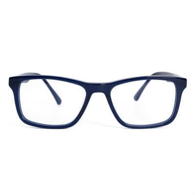 Foster Lunettes Rectangulaires Bleues