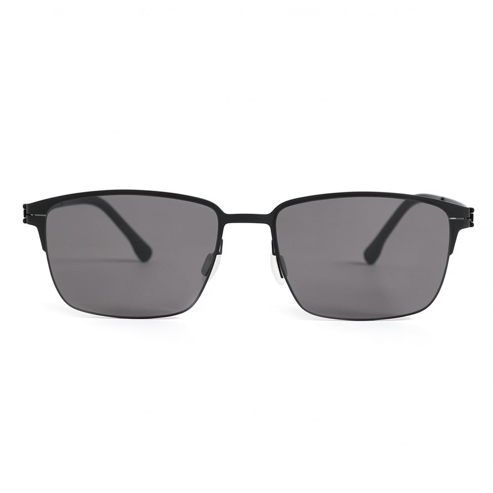 Adela Lunettes de soleil Rectangulaires Noires