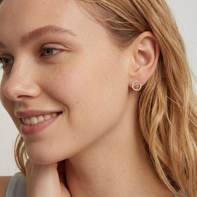 "The First Letters of Love" Initial Stud Earrings