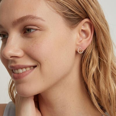 "The First Letters of Love" Initial Stud Earrings