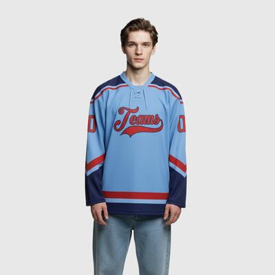 オリジナル ホッケーウェア 名入れ 番号 ロゴ アイスホッケー ジャージ ユニフォーム スポーツウェア 男女兼用