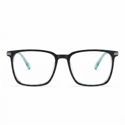 Rebus Green Square Glasses