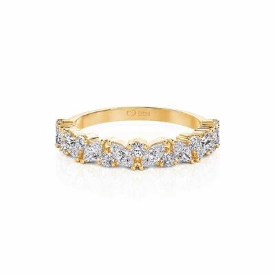 Jeulia Stackable Eternity Ring for Women Sterling Silver